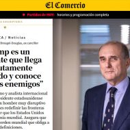 “Trump es un presidente que llega absolutamente preparado y conoce bien a sus enemigos”